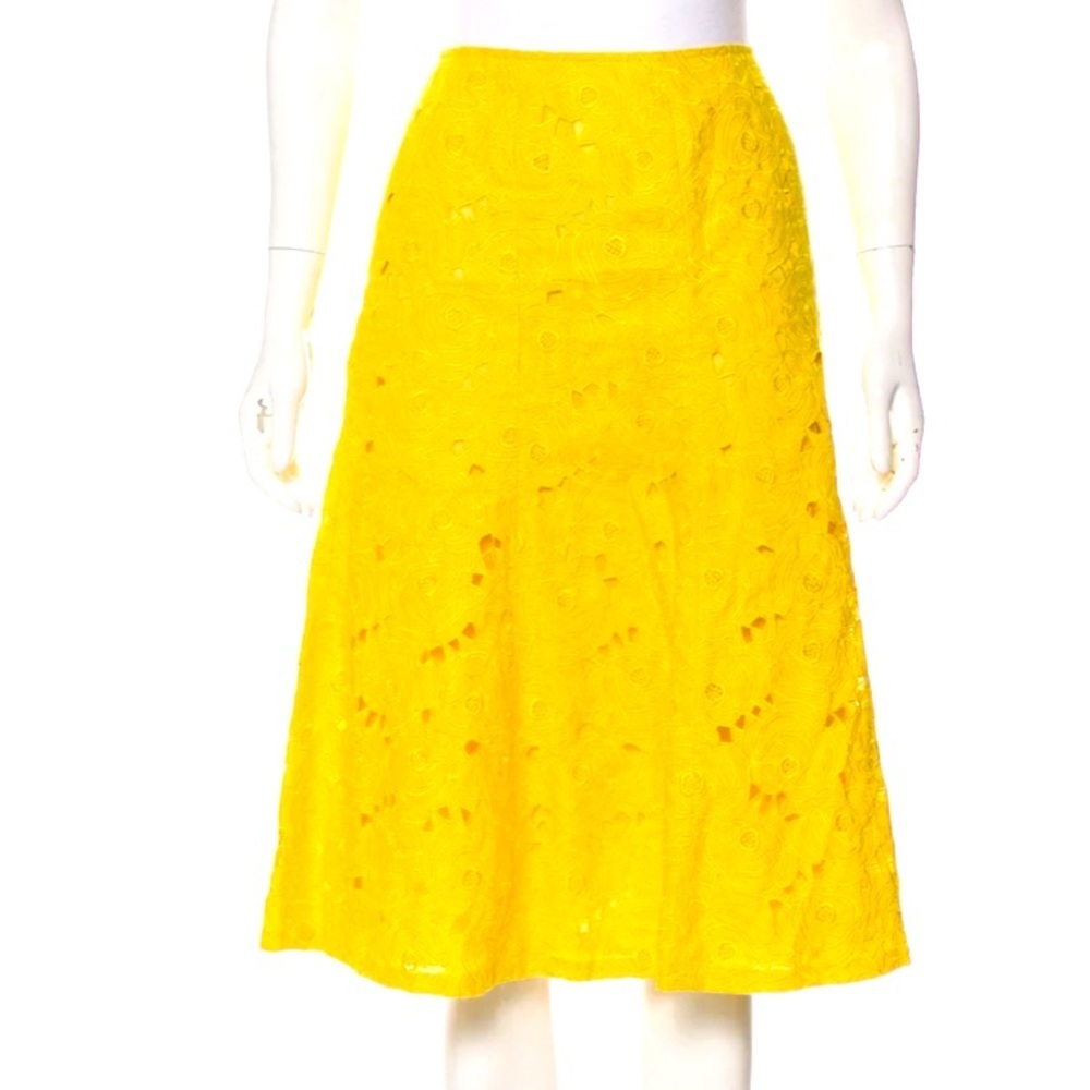 LAFAYETTE 148 100% Linen Knee-Length Skirt